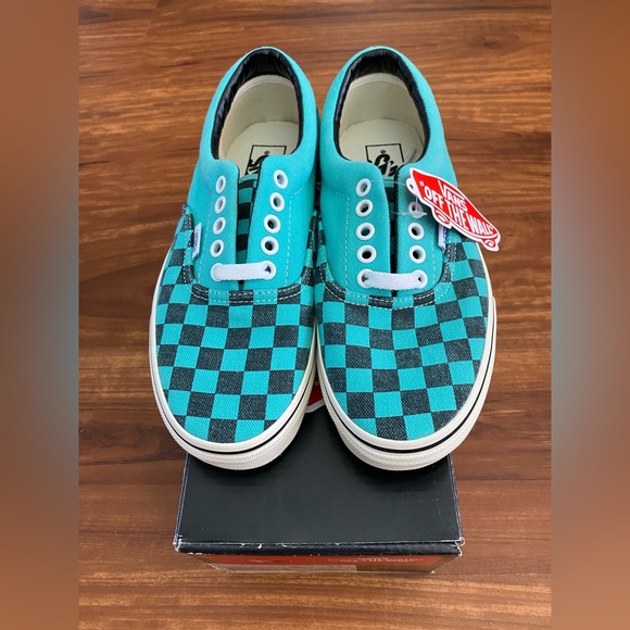 Vans Era Checkered Aqua Blue - Men’s 6.5/Women’s 8 - Picture 3 of 7